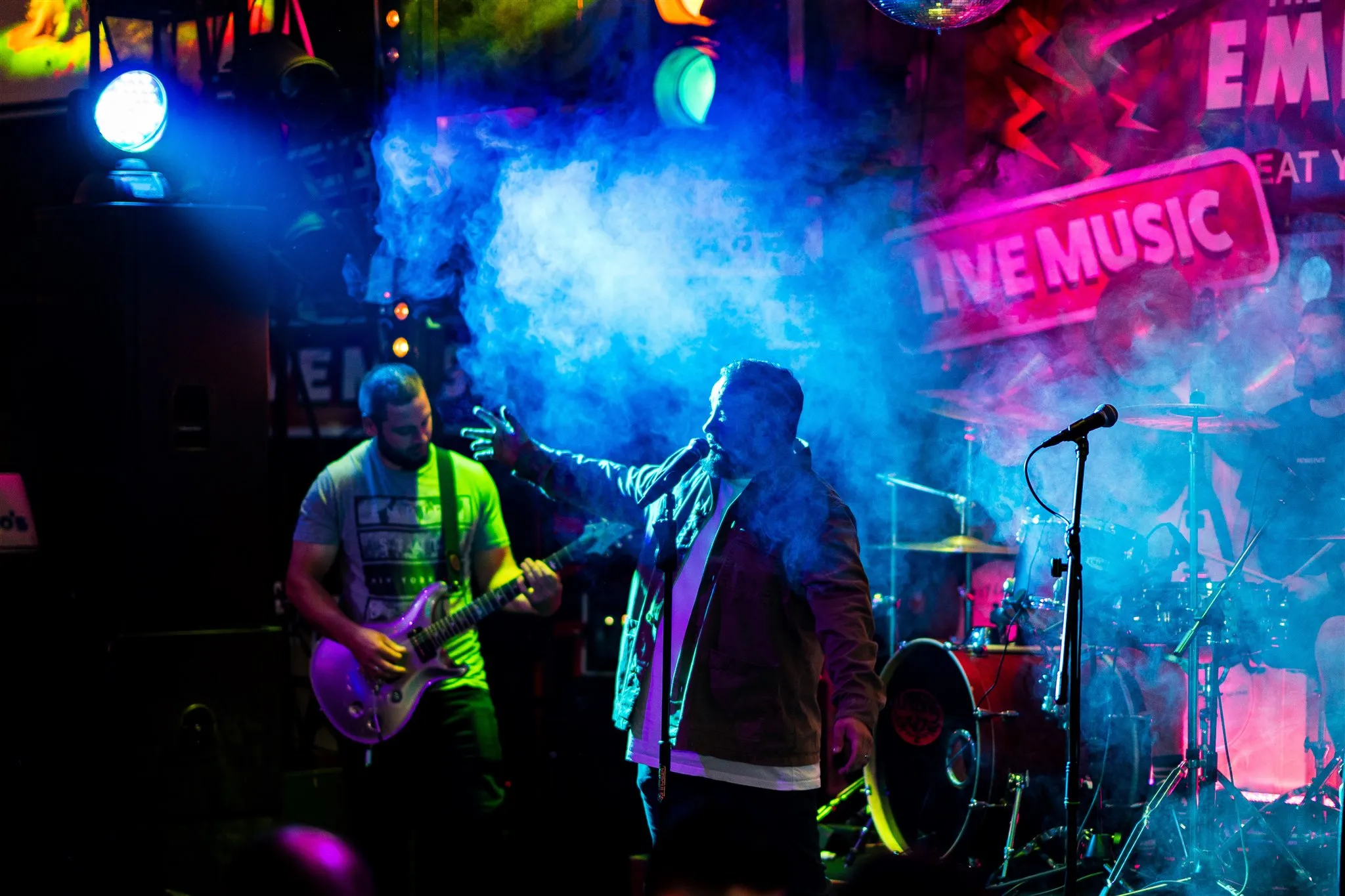 Andy and Luke performing at The Empire, Great Yarmouth